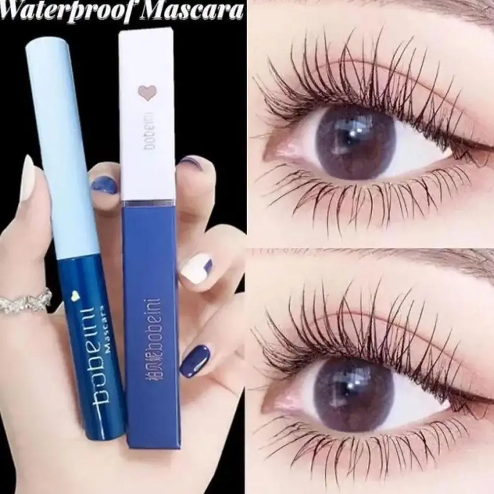 Ultrafijne Mascara Krul Dikke Verlenging Wimper Mascara Curling Niet-vlekkende Borstel Fijne Natuurlijke Waterdichte Bruine Mascara Ma B0s6