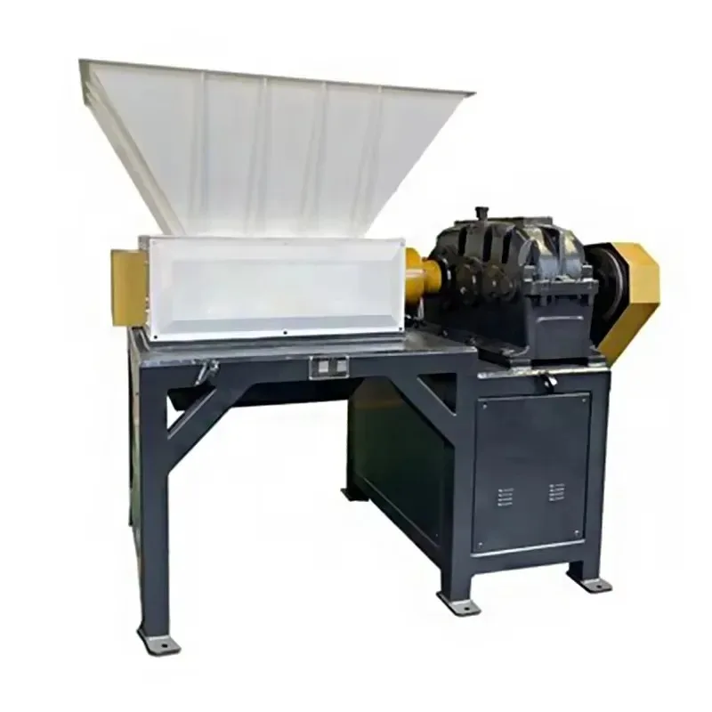 High-Efficiency Environmental Dual-Shaft Shredder Shredding Scrap Fabric Clothing Sheet Metal Cars Bicycles Motorcycles Crusher