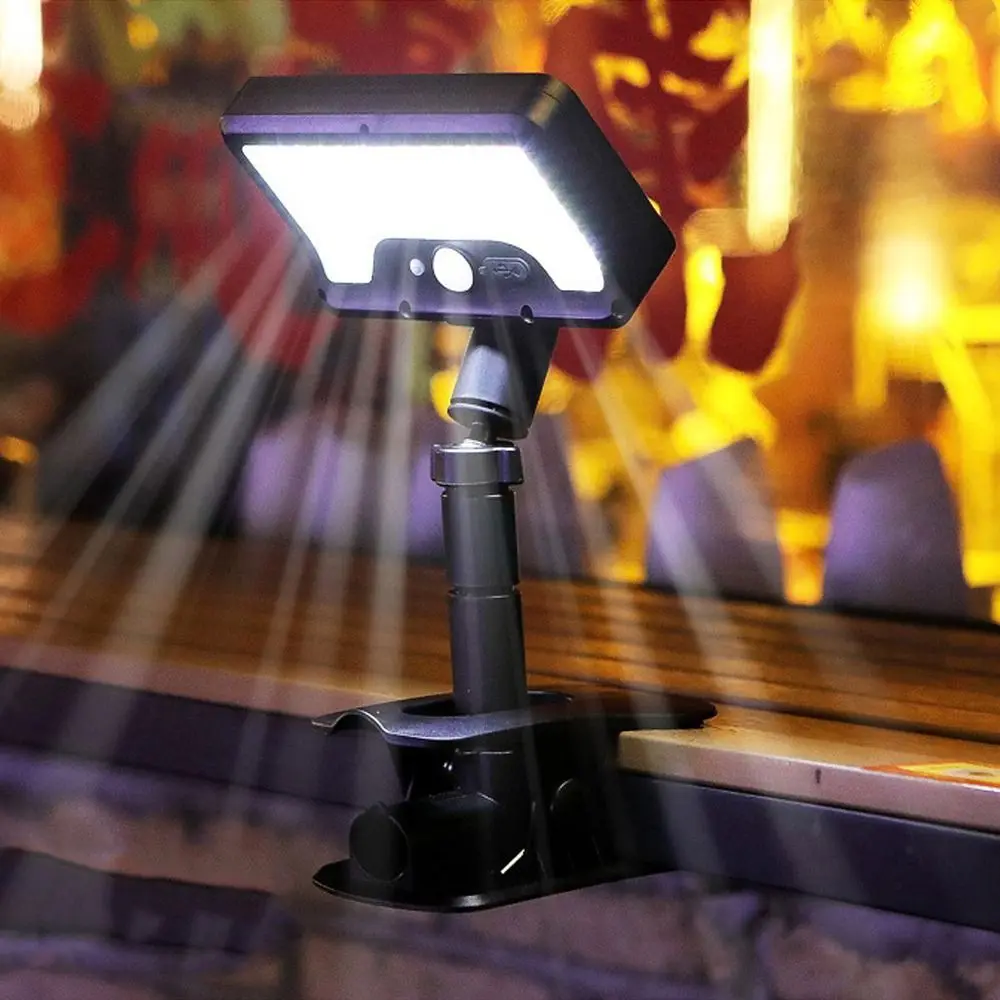 Waterproof Solar Wall Light 92 LED Auto on/Off Garden Street Lights Vertically Adjustable 360° Rotatable LED Induction Lamp