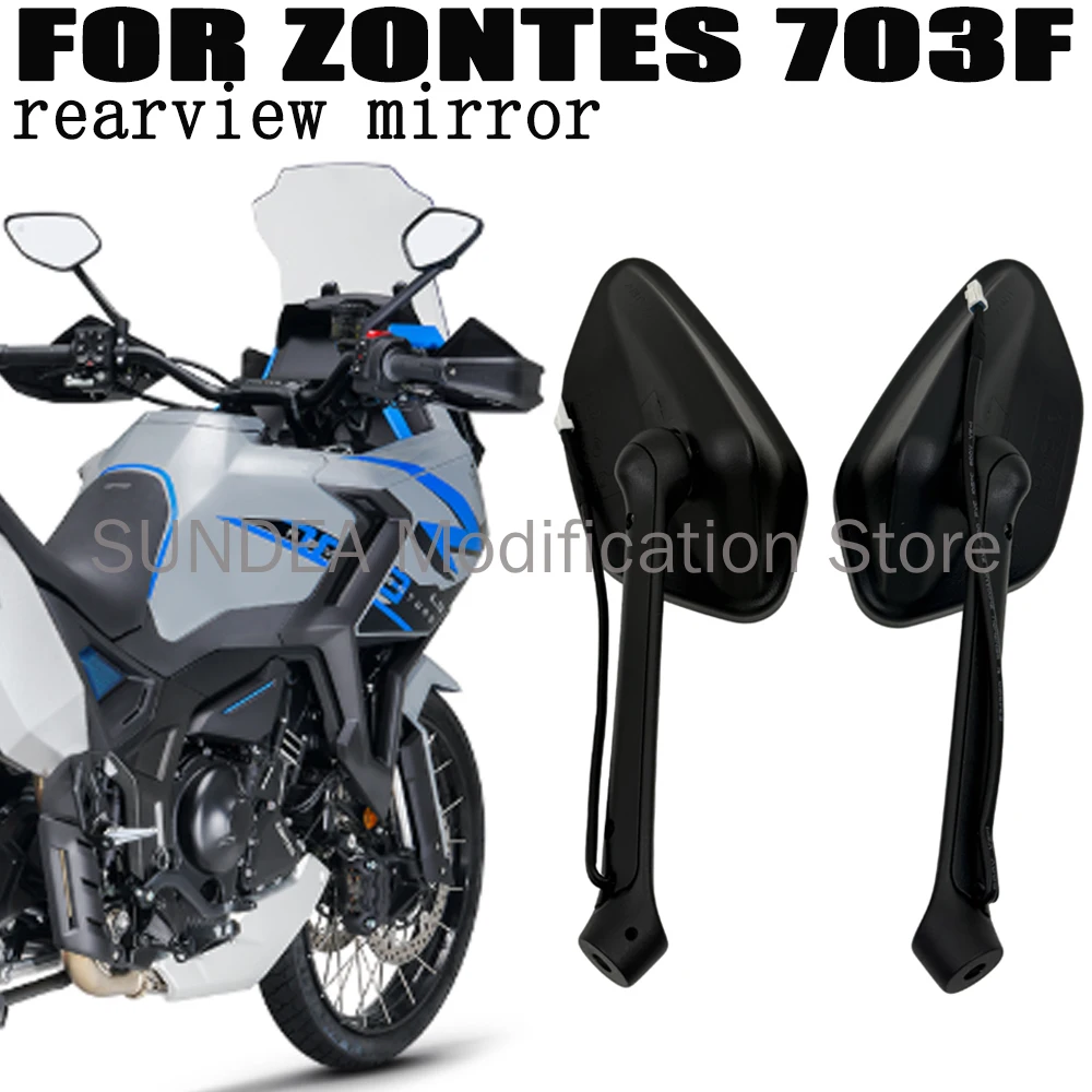 

Rearview Mirror Reflector Left And Right Rearview Mirror Original ZT703-F Motorcycle Aaccessories For ZONTES 703F 703 F