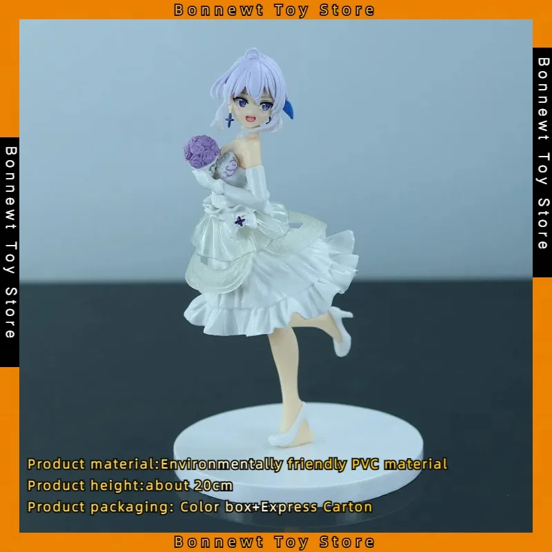 

20cm Wandering Witch: The Journey of Elaina Wedding Dress Bouquet Scene Scenery Figure Model Boxed Decoration In Stock Wholesale