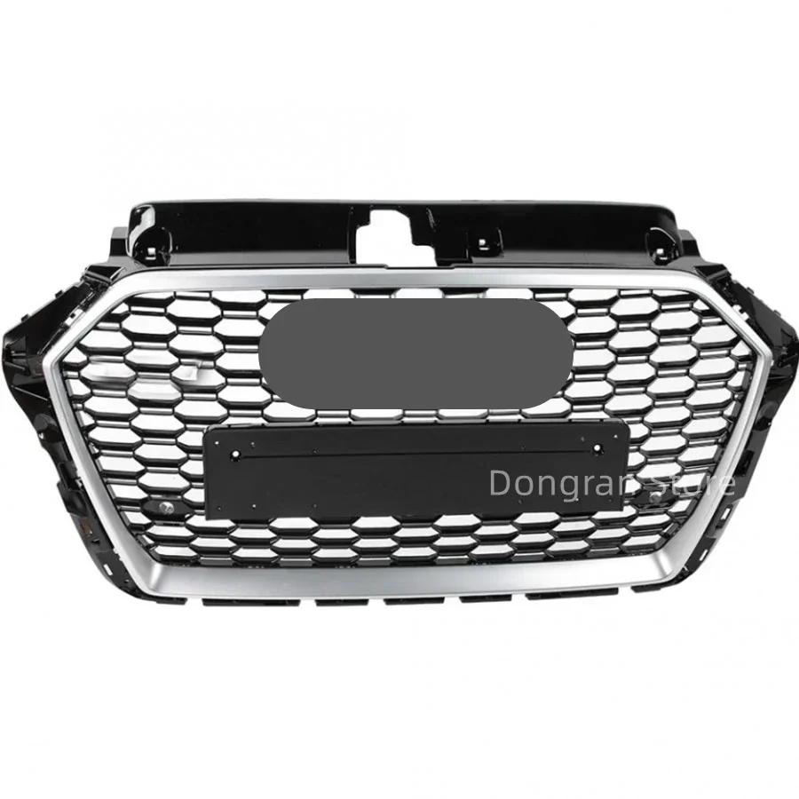 Car Front Bumper Grille Grill for Audi RS3 for A3/S3 8V 2017 2018 2019（Refit for RS3 Style）Car Accessories tools