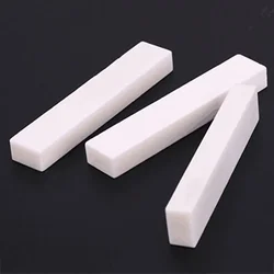 Porca de guitarra em branco osso de búfalo 52x10x6mm para acústico elétrico clássico baixo ukulele peças de instrumento de cordas diy