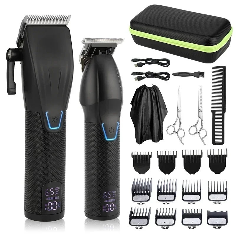 RESUXI LM-2027 Professional  Adjustable Hair Trimmer Washable Beard Hair Clippers Barber Shop Kit