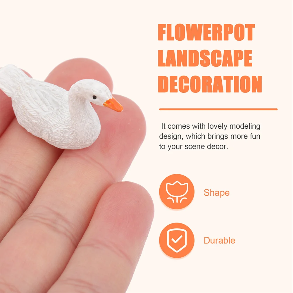 

22Pcs Mini Duck Decorations Resin Cute Miniature Bonsai Accessories Moss Micro Landscape Garden Decor Table Ornaments