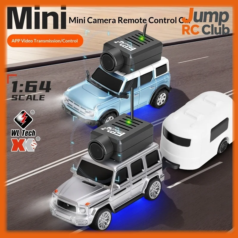 

6406-C FPV Mini RC Drift Car 1:64 Scale Camera Remote Control Vehicle Toy for Kids Indoor Desktop Racing Play Gift Beginner