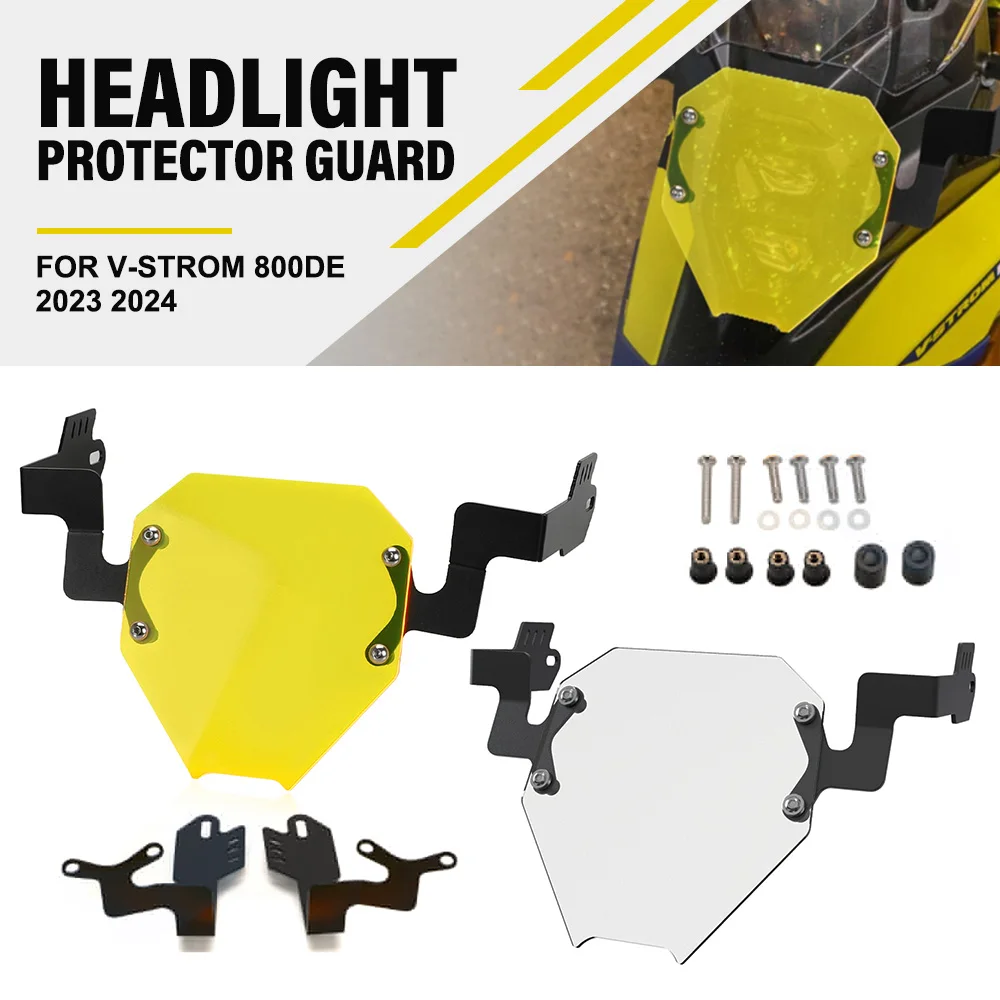 FOR Suzuki V-Strom 800DE 2025 Headlight Protector Guard Front Lamp Guards Cover Net Bracket Protect VStrom 800 DE 2023 2024