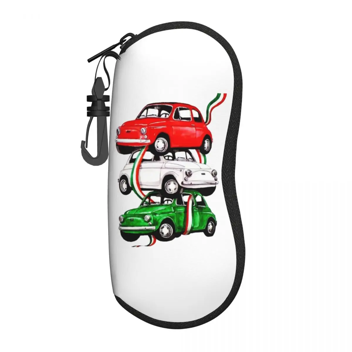 Custom Vintage Italy Flag Car Glasses Case Stylish Italian Pride Shell Eyeglasses Case Sunglasses Box