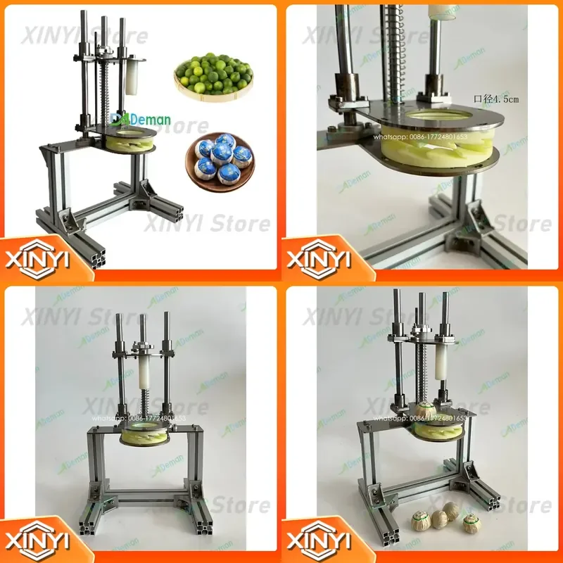 for Manual Citrus Tea Pleated Paper Wrapper Packer Ball Shape Candy Pleated Wrapping Machine Lollipop Twist Packing Machine