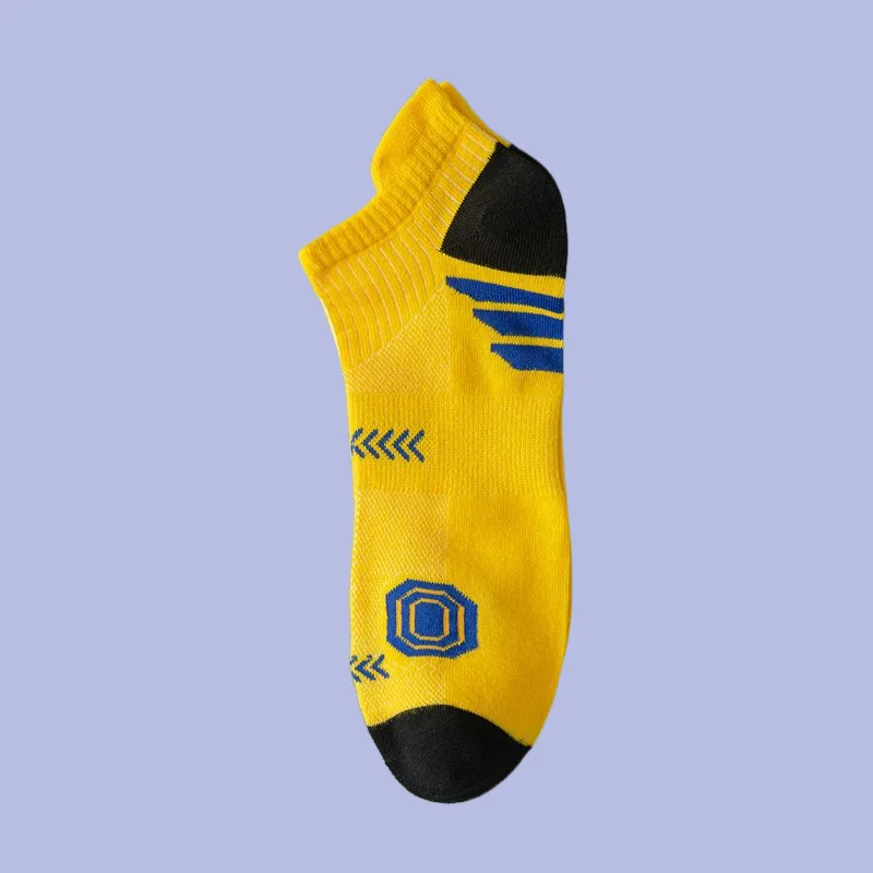 5/10 Pairs Youth Deodorant Short Socks Men's Large Size Summer Cotton Sports Socks Fashion 2024 Sports Socks Men's Short Socks