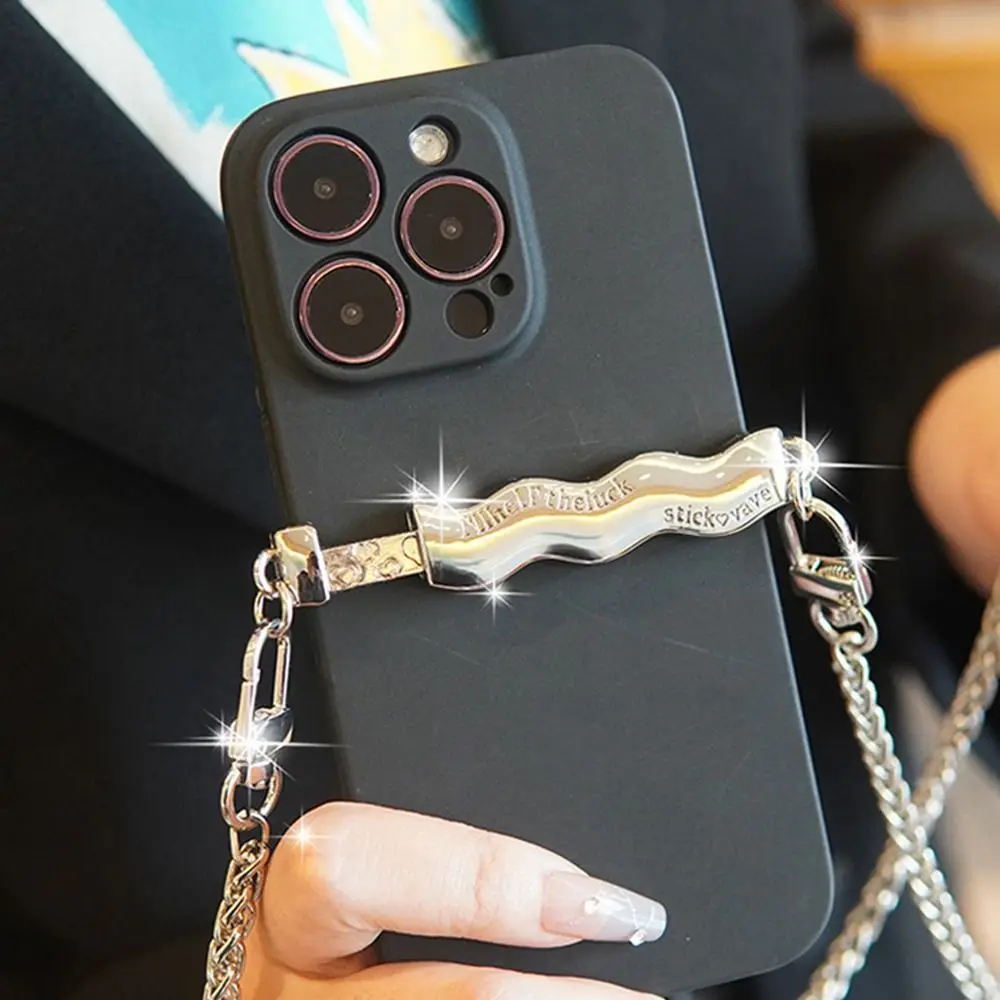 DIY Mobile Phone Back Clip Portable Multi Style Adjustable Metal Clip Universal Chain Accessory Phone