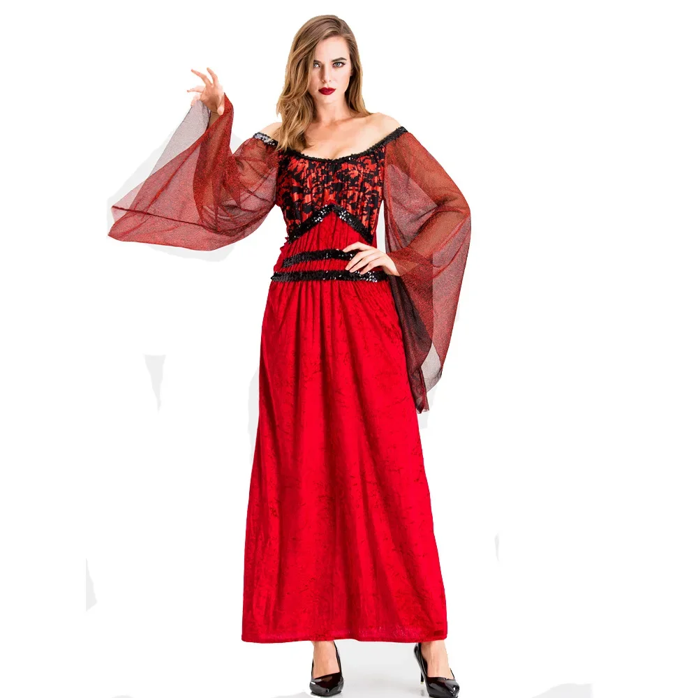 Robe de soirée pour femme SAFCosplay, olympiques de mariée, vêtements de vampire effrayants, robes de reine, Halloween