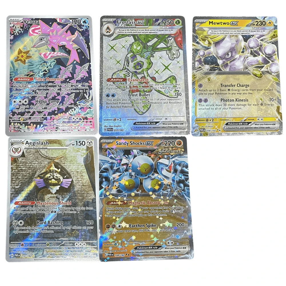 Pokemon PTCG English Version Veluza Sandy Shocks Froslass Aegislash Game Anime Collection Cards DIY Toys Gifts