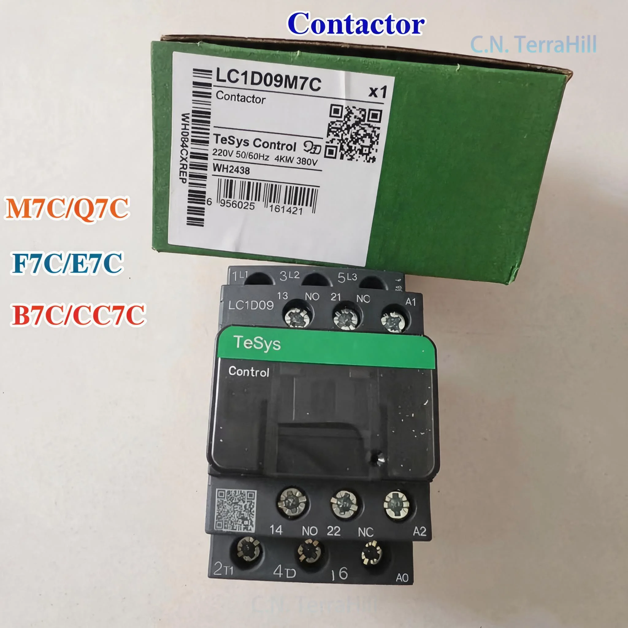 Контактор переменного тока 3-фазный 24В 50/60Гц с катушкой LC1D09Q7C LC1D09M7C/F7C/B7C для панели управления двигателем