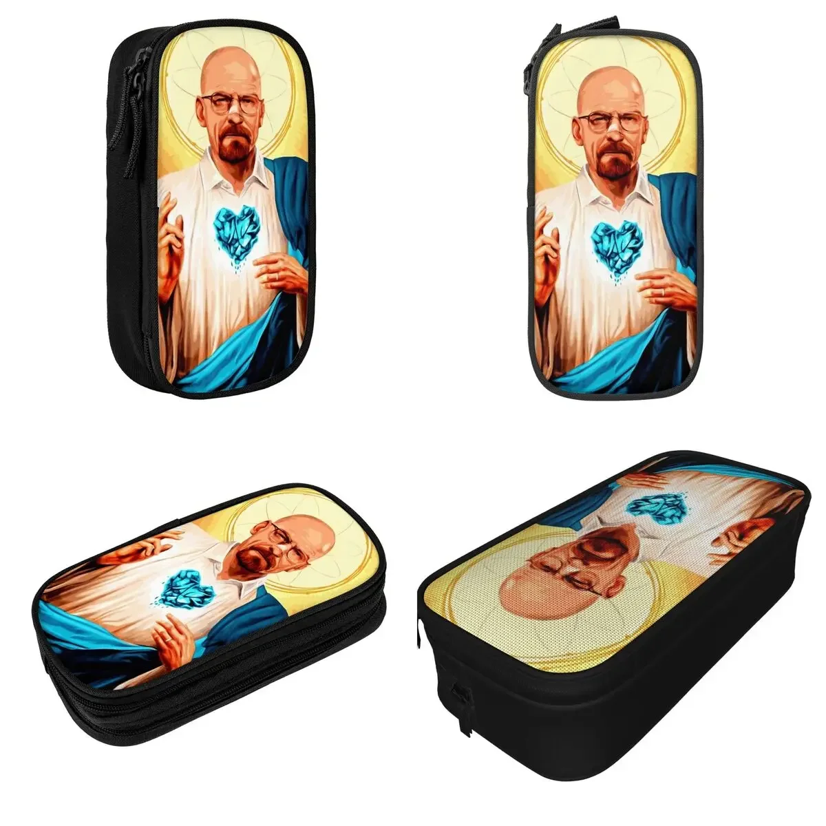 Funny Walter White Pencil Case Classic Pen Bags Kids Big Capacity School Supplies Gift Pencilcases