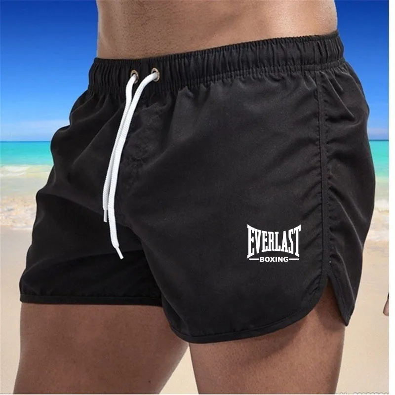 EVERLAST Men\'s Fitness Beach Shorts for Summer 2024 Breathable and Quick Drying Coarse Sportswear for Fitness in Summer