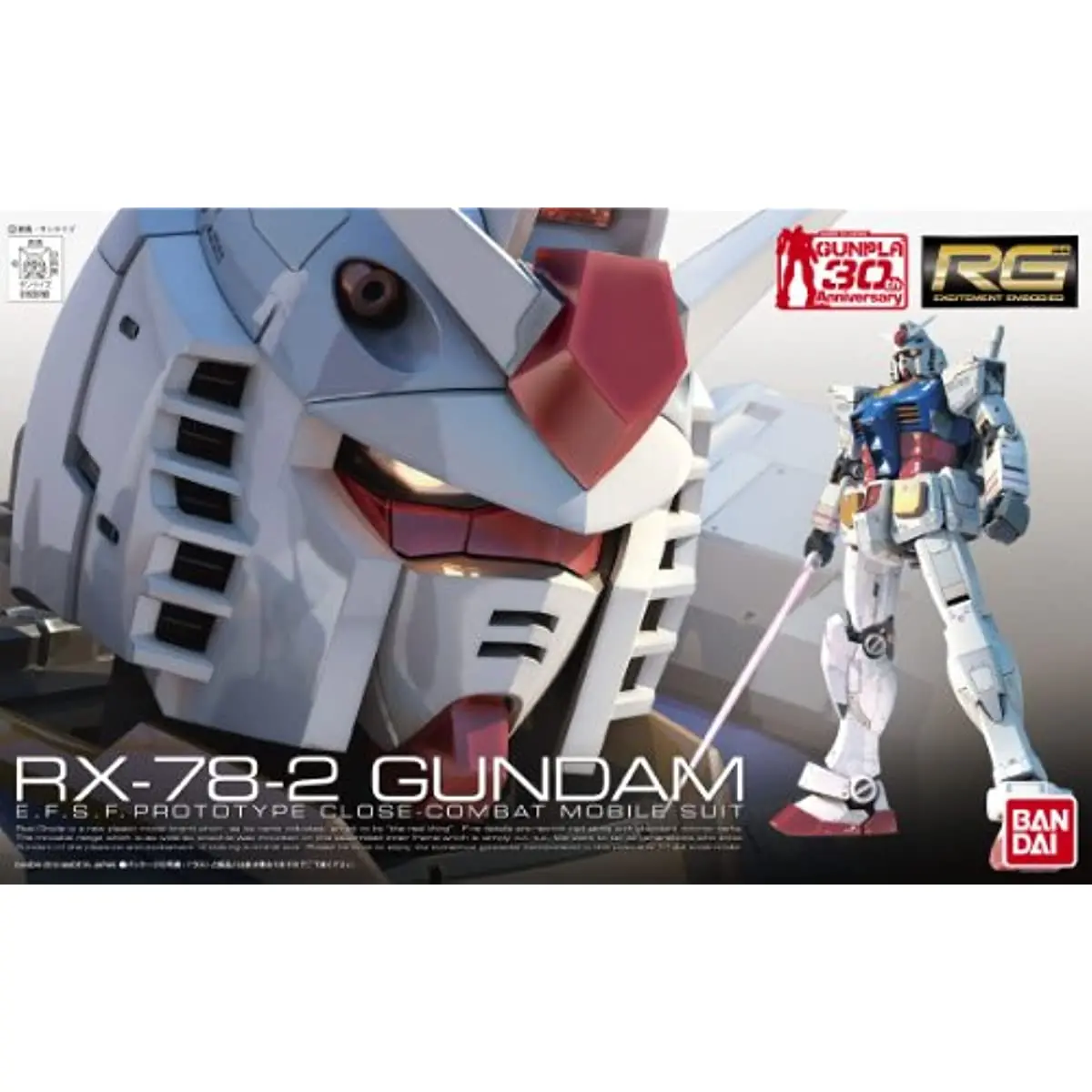 Bandai Gundam Model Kit Anime Figure RG 1/144 RX-78-2 Gundam Ver.3.0 Genuine Gunpla Model Action Toy Figure Toys for Children