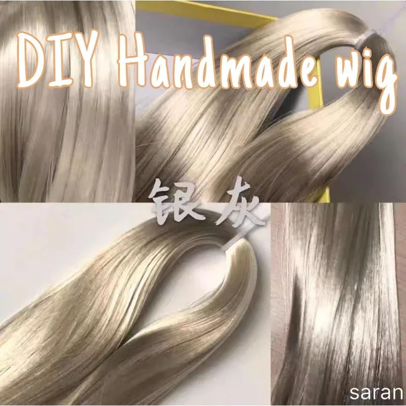 Doll Hair Transplant with Hair DIY Hand Fake Hair Ob Bjd Baby with Milk Silk Mohair DIY Apparel Sewing Supplies Craft Mannequin