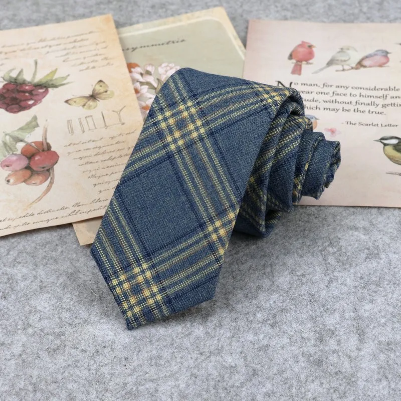 Mode Baumwolle Krawatten Für Männer Frauen Casual Plaid Krawatte Für Schule Jungen Mädchen Anzüge Krawatte Schlanke Hochzeit Krawatte gravatas 6cm – Detail 3