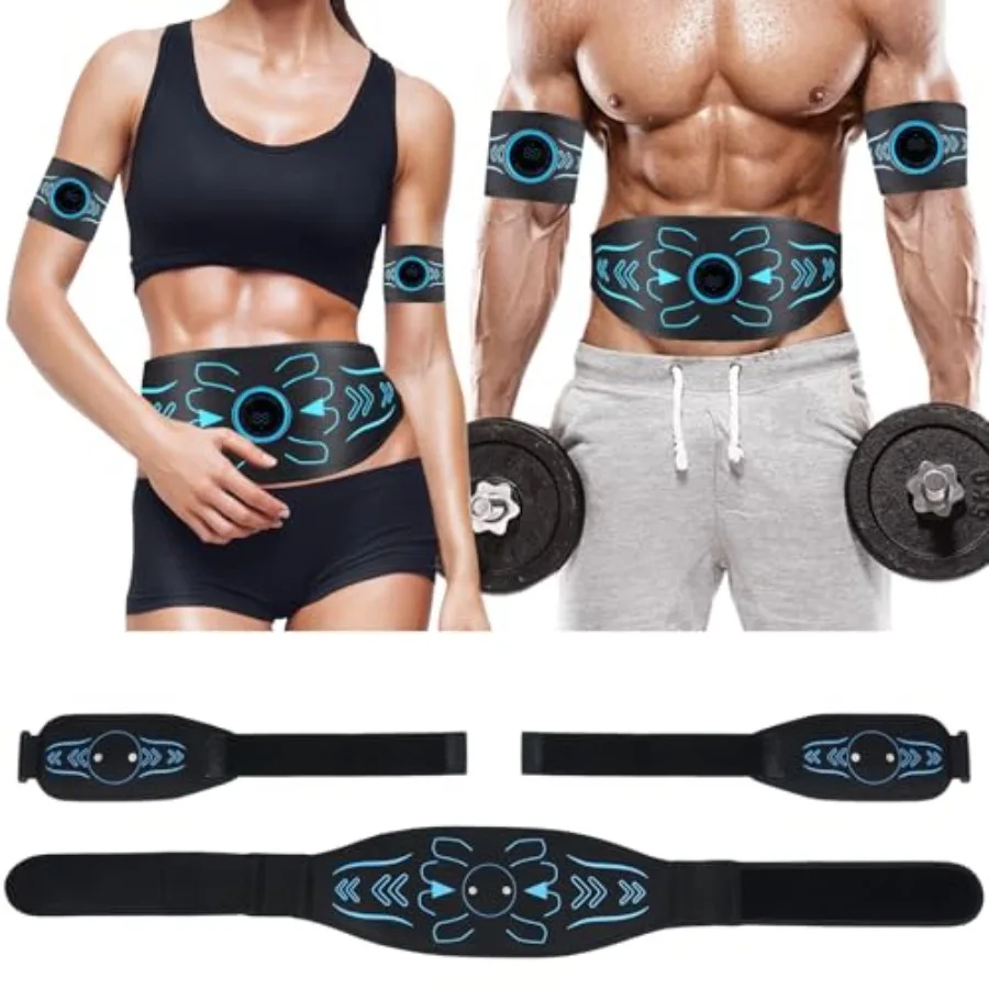 

Electronic Muscle Stimulator - Fitness Training Equipment for Men and Women 8 Modes Electronic Abdominal Stimulator for Full Bo