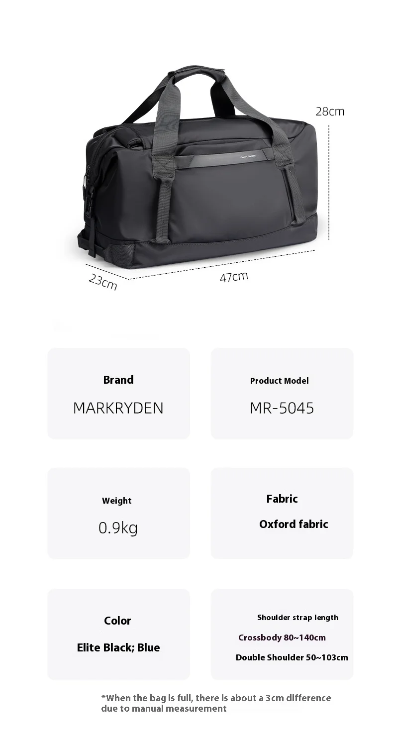 Mark Ryden 30L Wasserdichte Reisetasche – 3-in-1 Konvertierbare Reisetasche für Herren & Damen mit Trocken-Nass-Trennung – Detail 1
