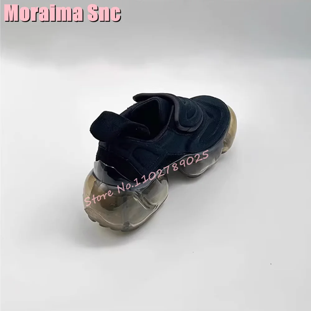 Zapatillas de deporte de cuero auténtico para mujer, zapatos informales con gancho y punta redonda, color azul claro, a la moda, 2024