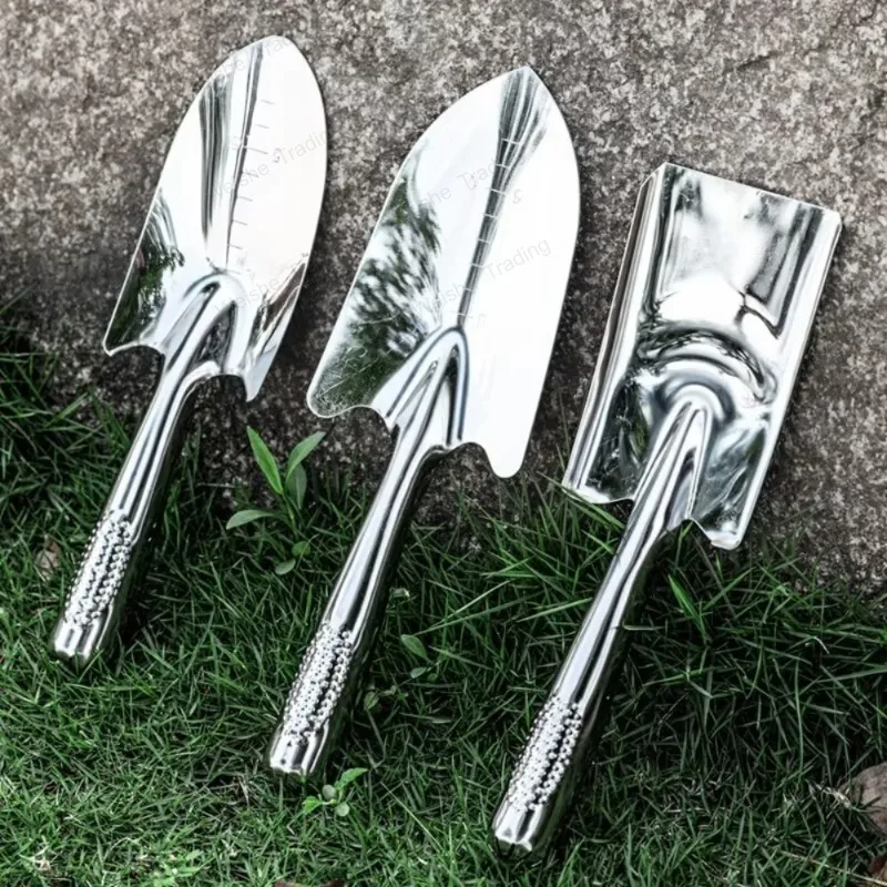 

Multifunctional Ergonomic Garden Shovel Stainless Steel Universal Anti-corrosion Planting Shovel for Yard Household Supplies
