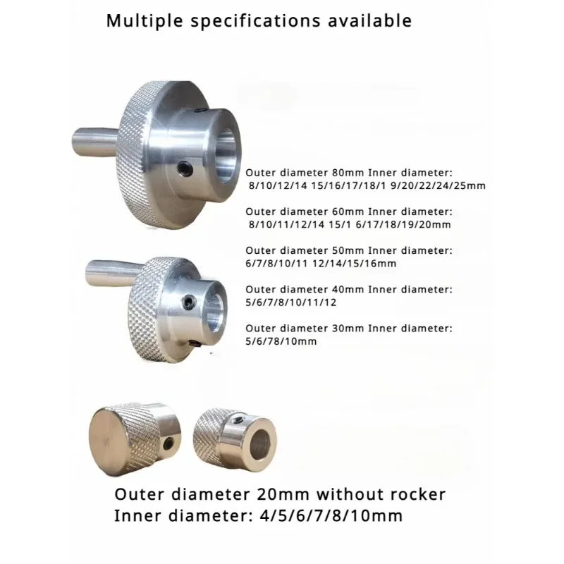 CNC Knurling ตารางเลื่อนสกรูลูกบิด Crank 5/6/7/8/10/12 มม.หมุนจับนูน Stepper มอเตอร์ตําแหน่งมือล้อ