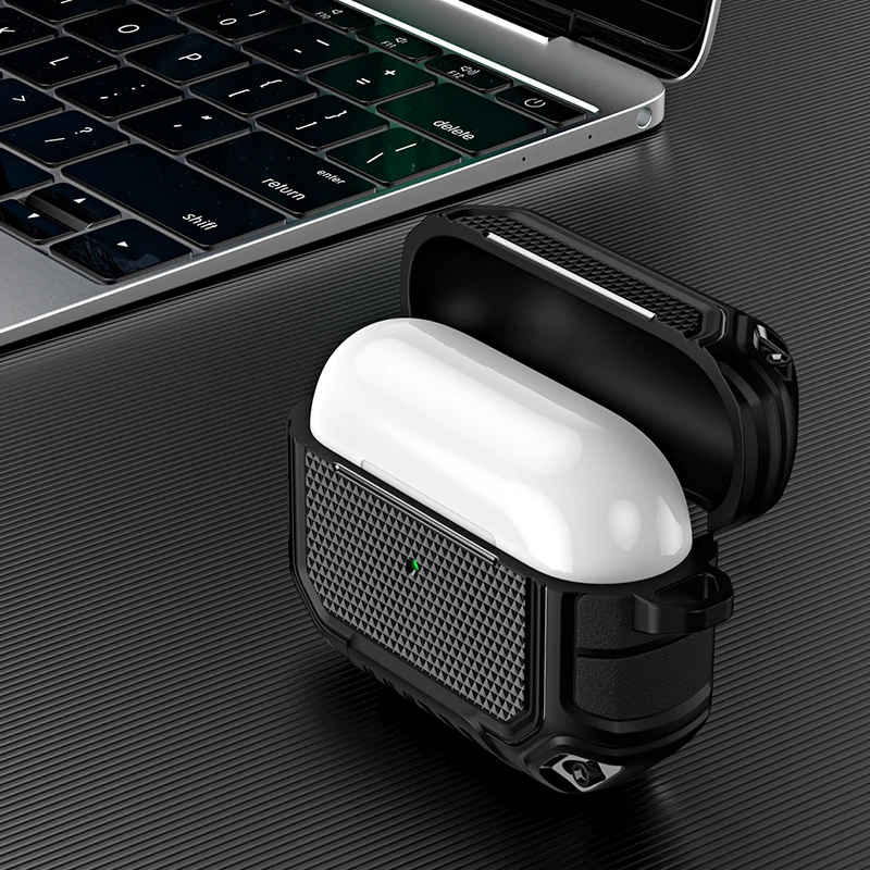 Anti-fall Case For Airpods Pro 3 2 Luxury Armor Earphone Case For Airpods 3 2 1 Pro Shockproof Cover For Apple Airpods 2 3 1 pro