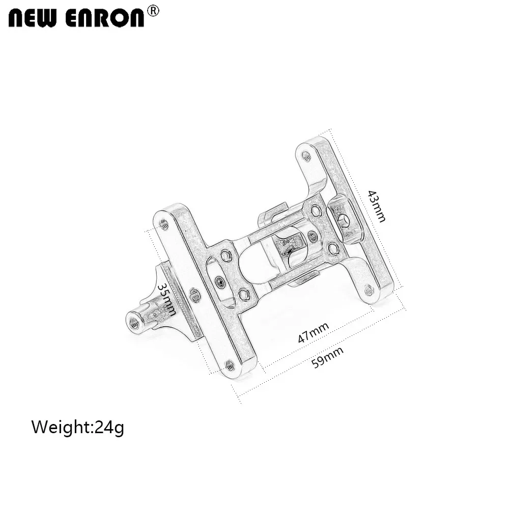 NEW ENRON Aluminum Rear Chassis 1Pcs for RC Car Tamiya 1/14 Tractor Truck 56301 56304 56309 56314 King Knight Hauler R620 MAN T