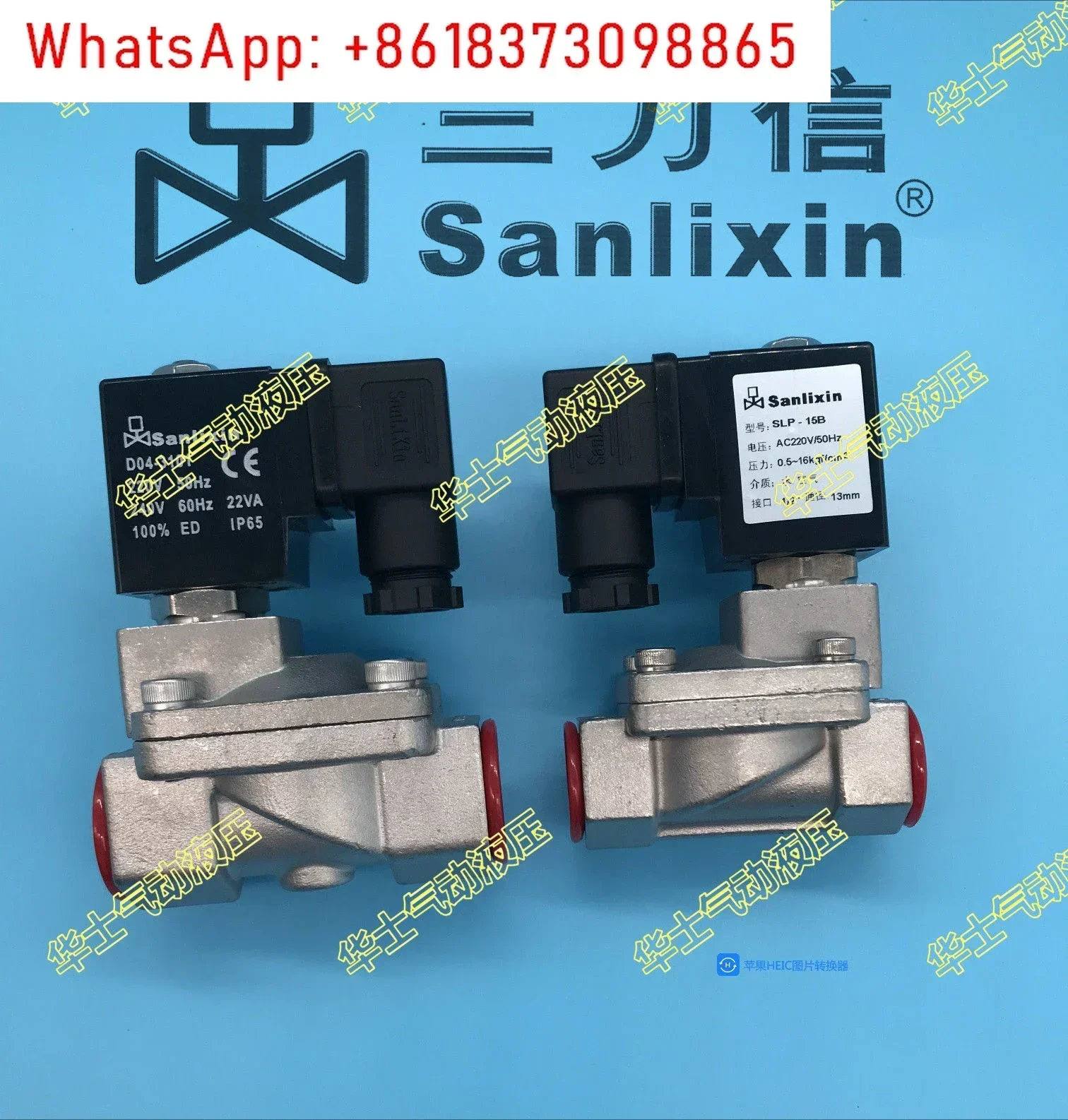 Válvula solenoide de acero inoxidable Sanlixin SLP-15B/SLP-20B/25/35/40/50 Ac220
