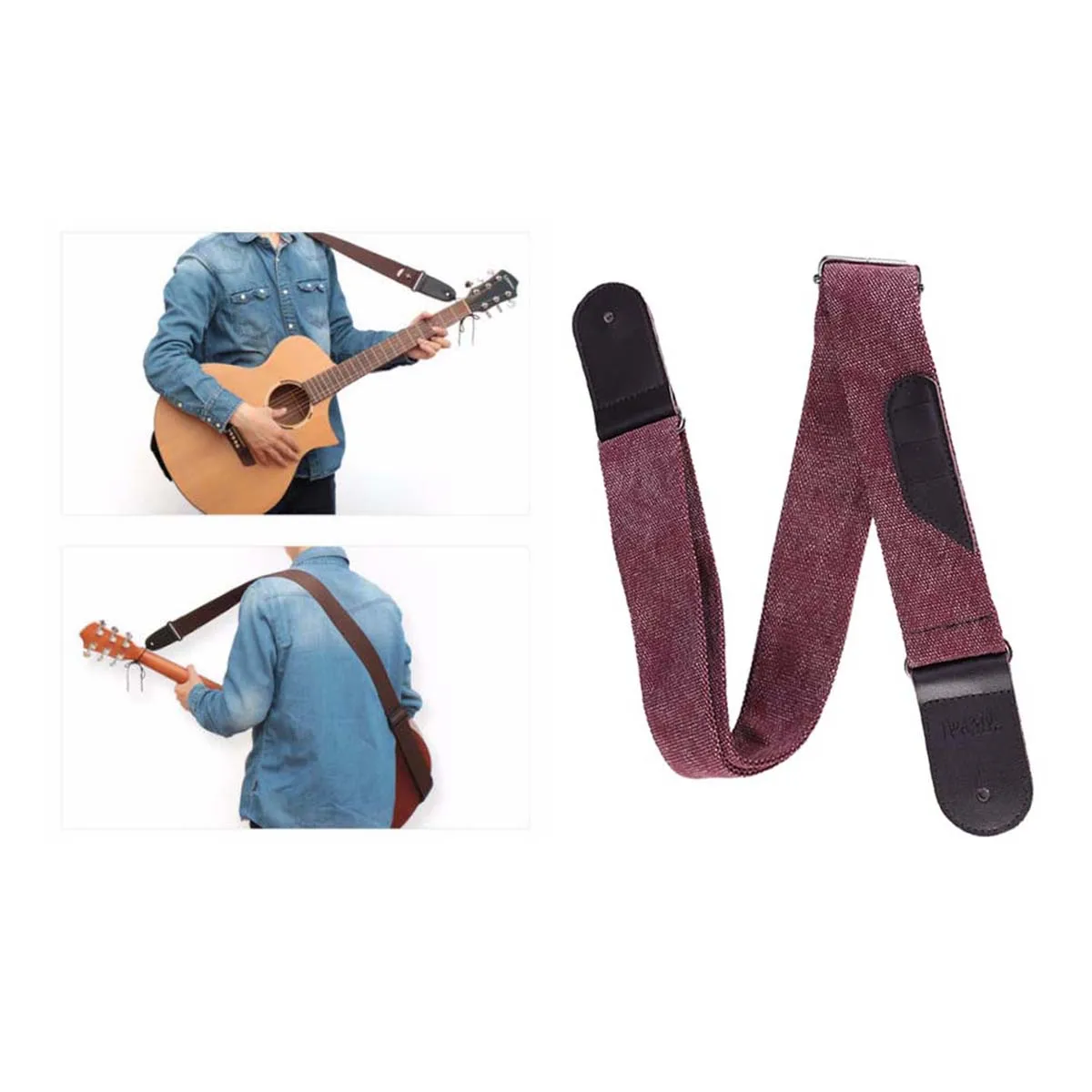 

Vintage Guitar Strap High Quality Durable Adjustable Universal For Electric Bass Acoustic Mandolin Wide Sturdy