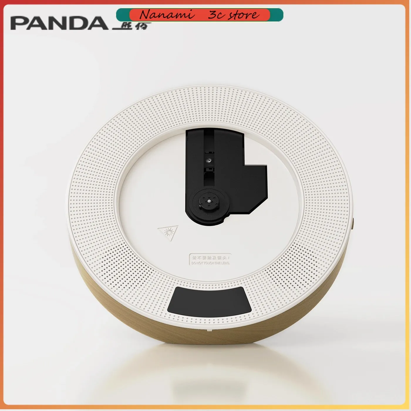 Panda CD62 All-in-One Audio Player with 4 Playback Modes Wall-Mountable Retro Album Player CD Disc High-Quality Sound System