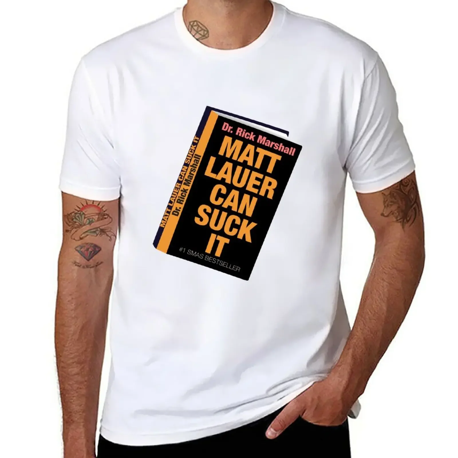 Will Ferrell Matt Lauer Can Suck It Book T-Shirt sports fans aesthetic clothes customs design your own mens vintage t shirts