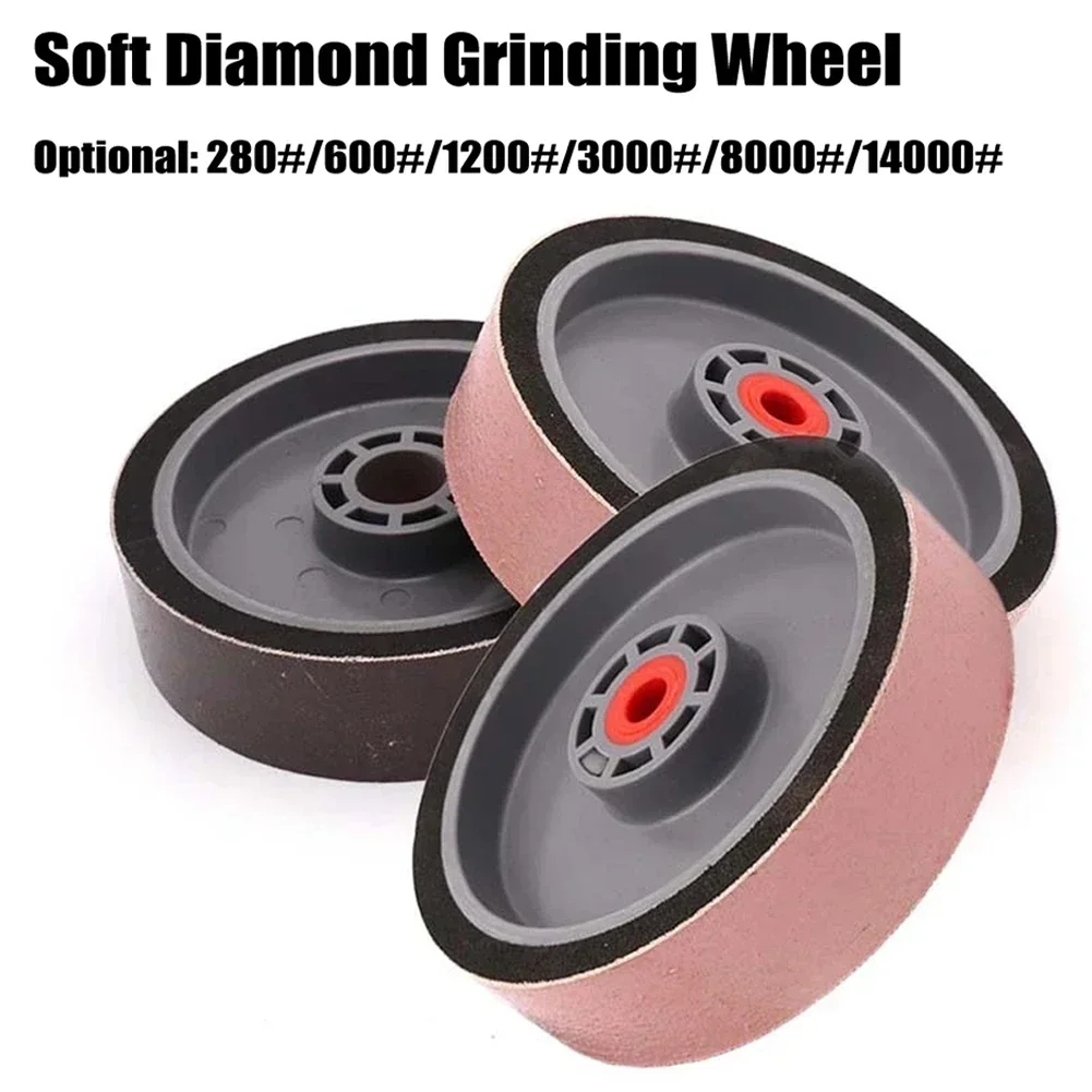 6Inch 150mm Diamond Resin Soft Grinding Polishing Wheel For Jade Glass Crystal Sanding Disc 280 600 1200 3000 8000 14000 Grit