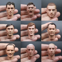 1/6 WWII Male Soldier Vasily Steiner Lebin Montgomery Kretschmann Head Sculpt Carving Model Fit 12'' Action Figure Body Dolls