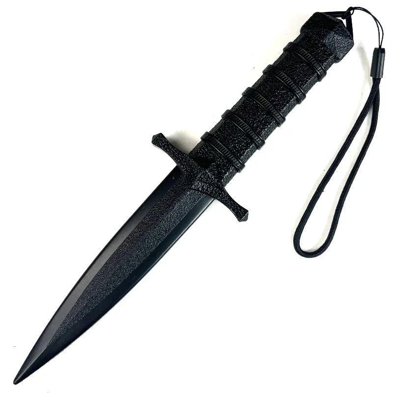 

27cm Shark Sword Short Knife Plastic Sword Simulation Model Toy Ornament High Hardness Martial Arts Practice Training Props