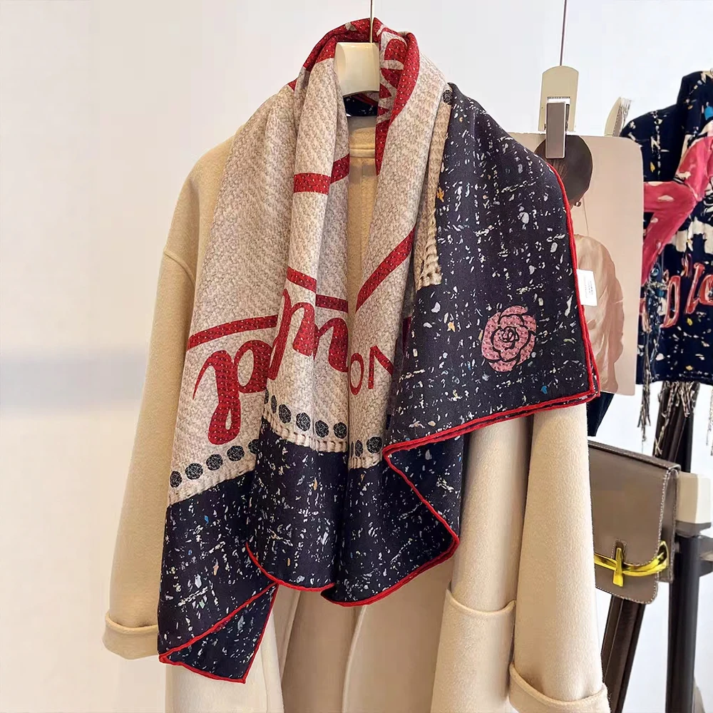 double-sided-silk-mohair-scarf-wrap-for-women-warm-large-autumn-winter-spring-oulder-awl-versatile-floral-print