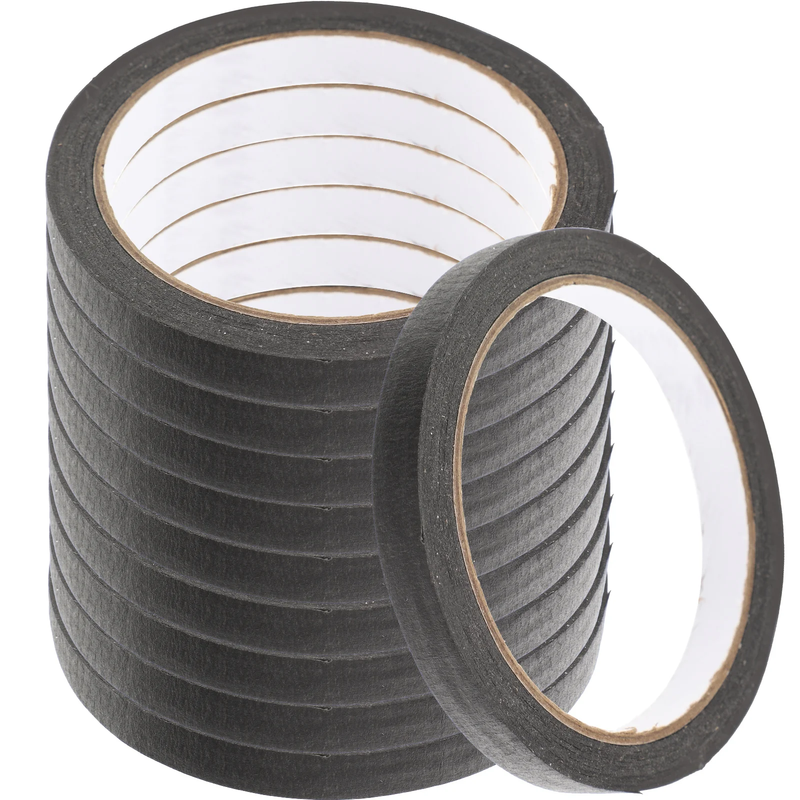 

10 Rolls High Temperature Masking Tape Self-Adhesive Durable Paper Tape for Painting DIY Wall Protection DIY Masking Tapes