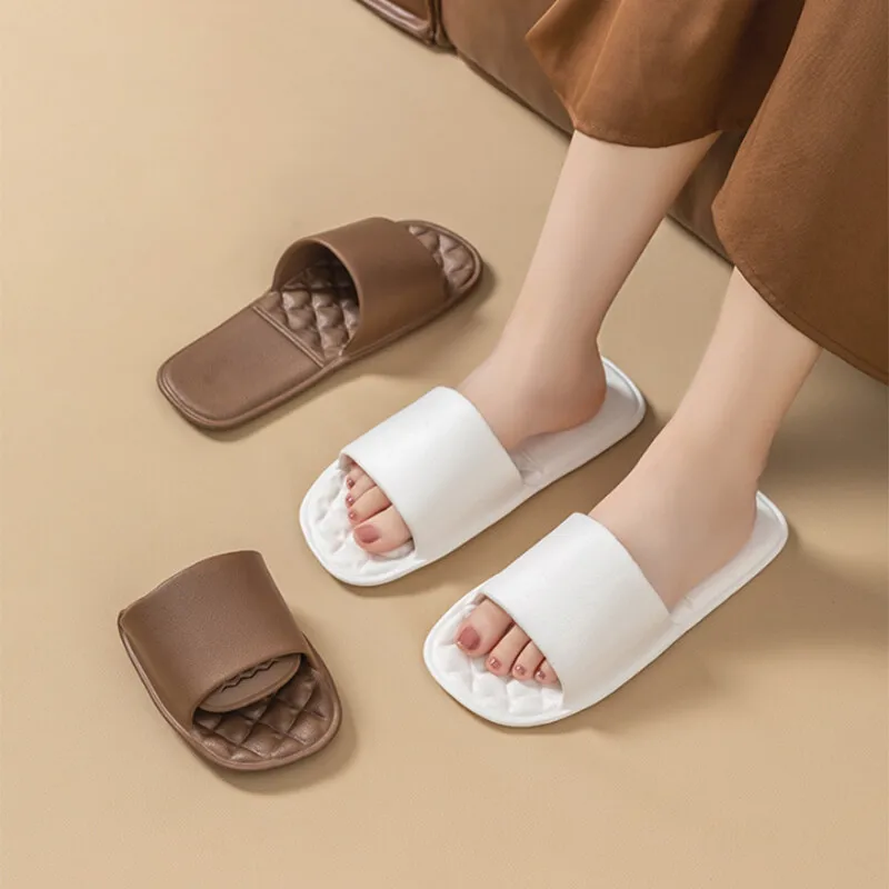 Foldable Travel Slippers Women Portable Non-slip Swimming Men Business Trip Hotel Disposable Slippers Comfortable Couple Shoes