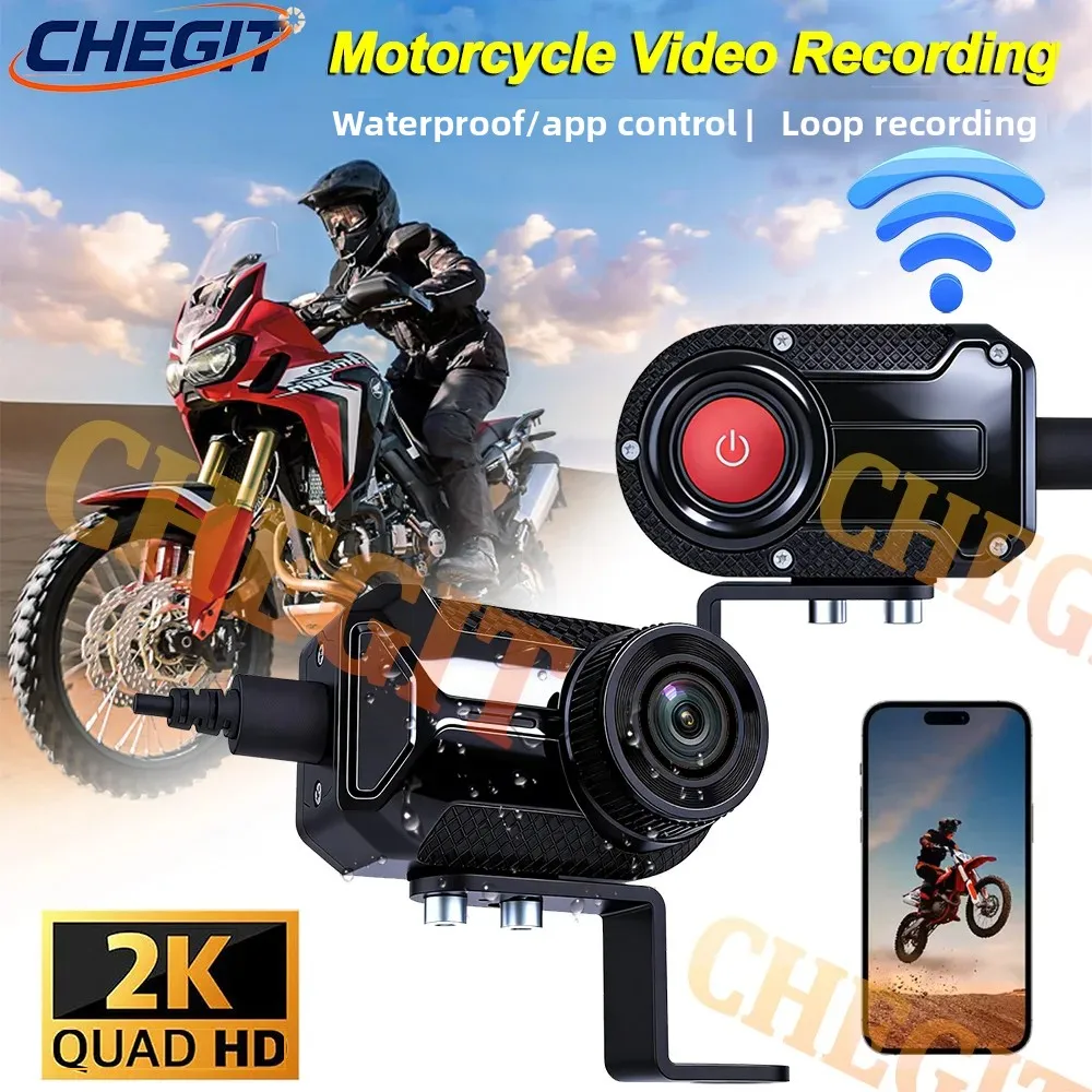 

Новый 2K Wi-Fi и приложение мотоциклетный видеорегистратор с водонепроницаемой IP66 USB-камерой для записи контура HD-видеорегистратор горный велосипед
