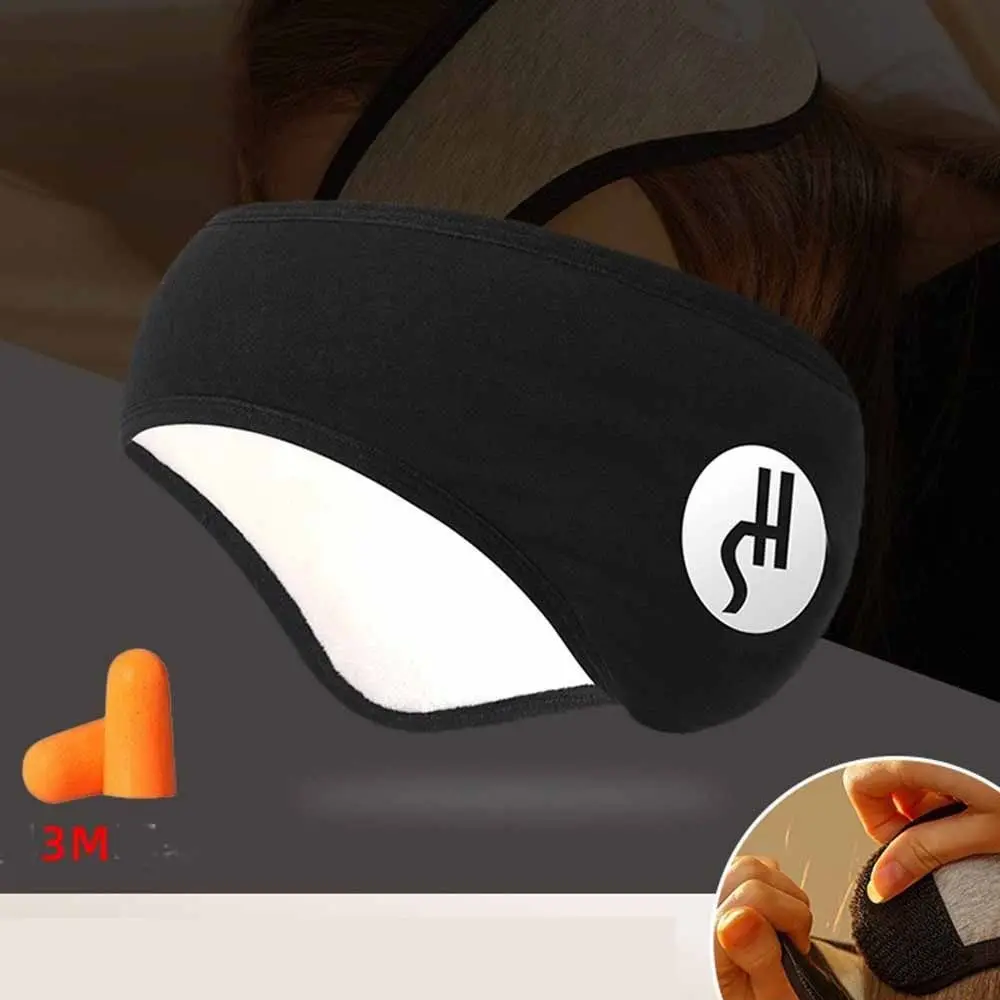 With Ear Muffs Soundproof Earmuffs Ear Defenders Soundproof Sleep Mask Blackout Noise Reduction Hearing Protection