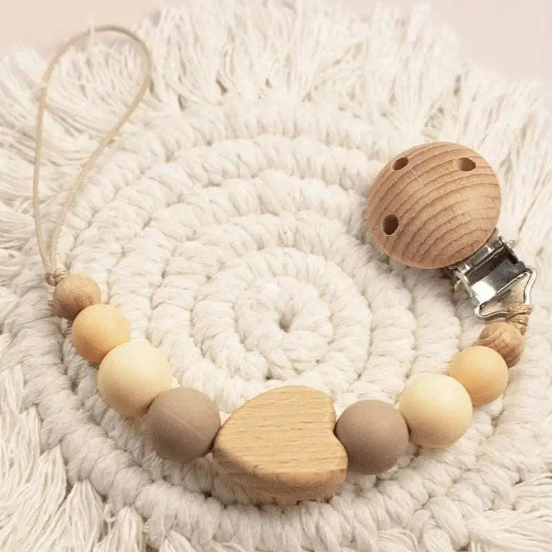 CORB Silicone Teether Pacifier Strap Baby Dummy Clip Soother Chain Pacifier Strap Teether Toy Newborns Pacifier Chain Clips