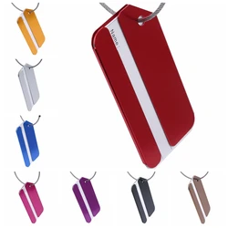 Luggage Tags for Suitcases Fashion Solid Color Women Men Suitcase Bag Label Tag Name ID Address Portable Travel Accessories