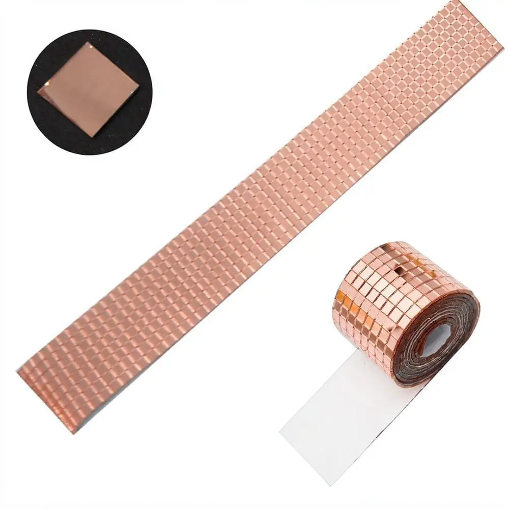 DIY Flexible Mirror Mosaic Glass Sticker Self Adhesive Wall Tile For Creative Home Interior Decor Art Craft Lighting Project