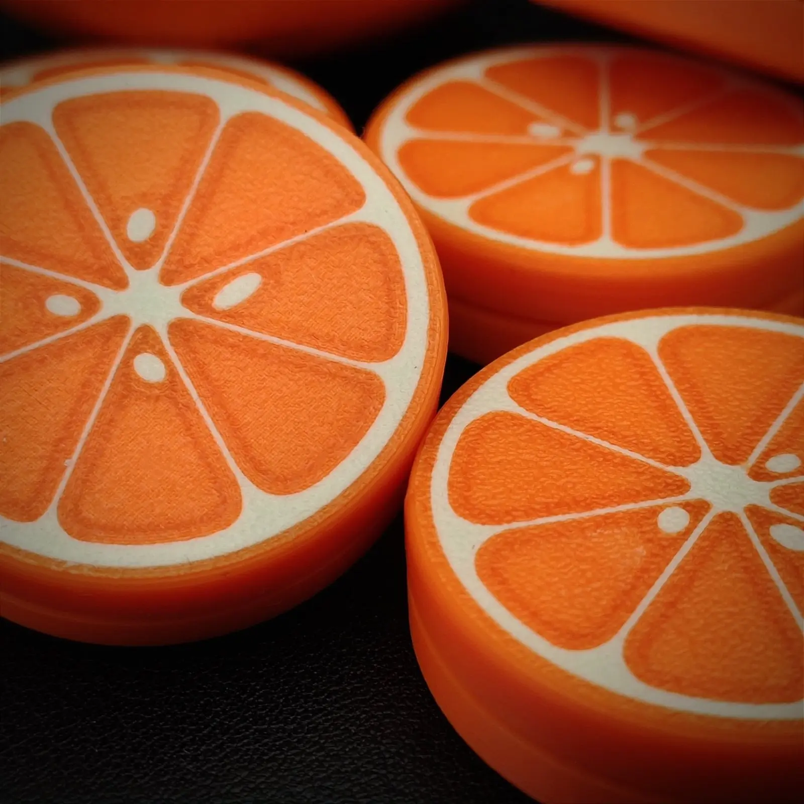 Taffu EDC 3D Printed New Design Orange Rotating Ratchet Clicker Coin Fidget Toy  Stress Relief Toy