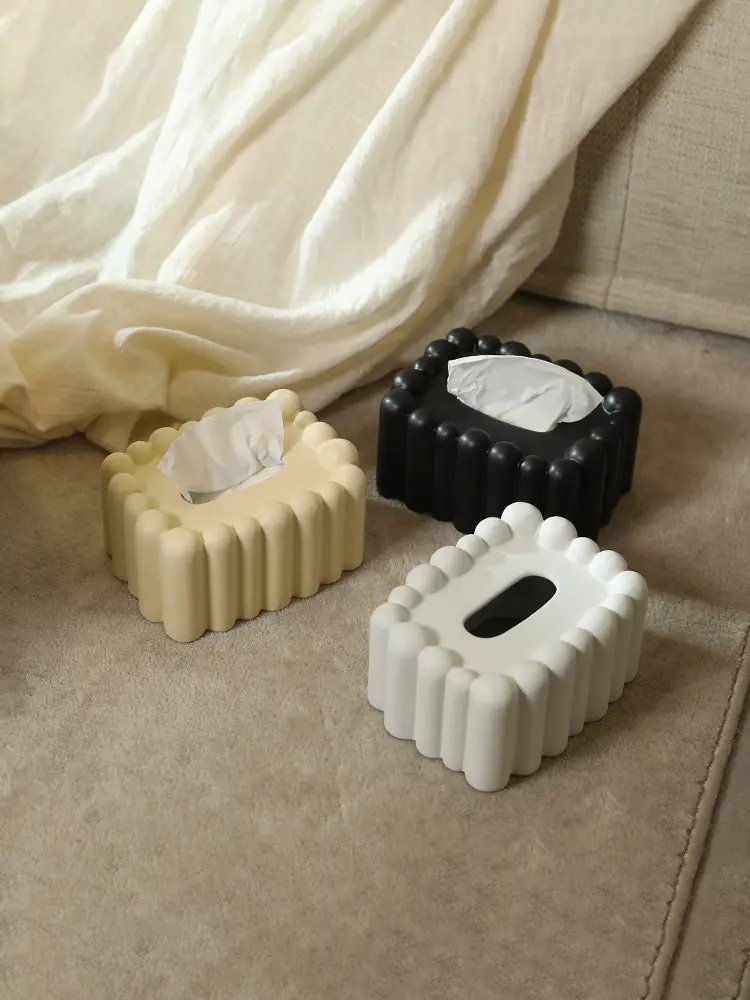 Tissue Box Nordic Ins Style Paper Draw Box, Living Room Coffee Table Decoration Ornament