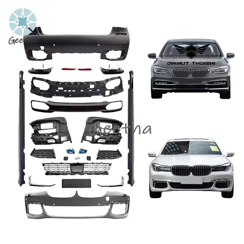 

New Arrival 7 Series Car Bumper 2016-2018 Side Skirt Rear Diffuser Bodykit for Bmw G11 G12 Lci Convert M760 Body Kit