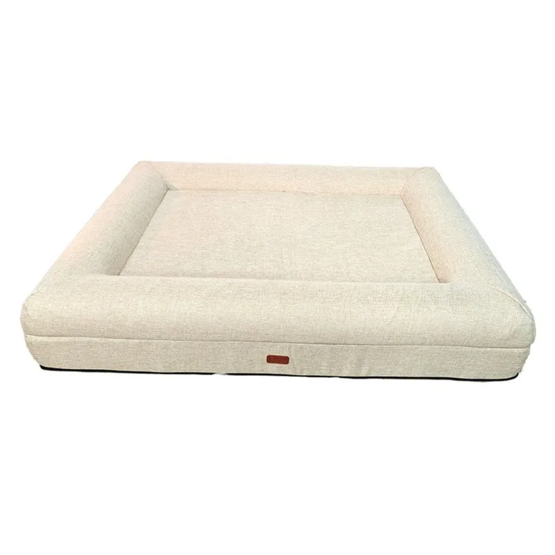 

Four Seasons Cotton and Linen Pet Nest Removable Pet Rectangular Bed Kennel Dog Sofa