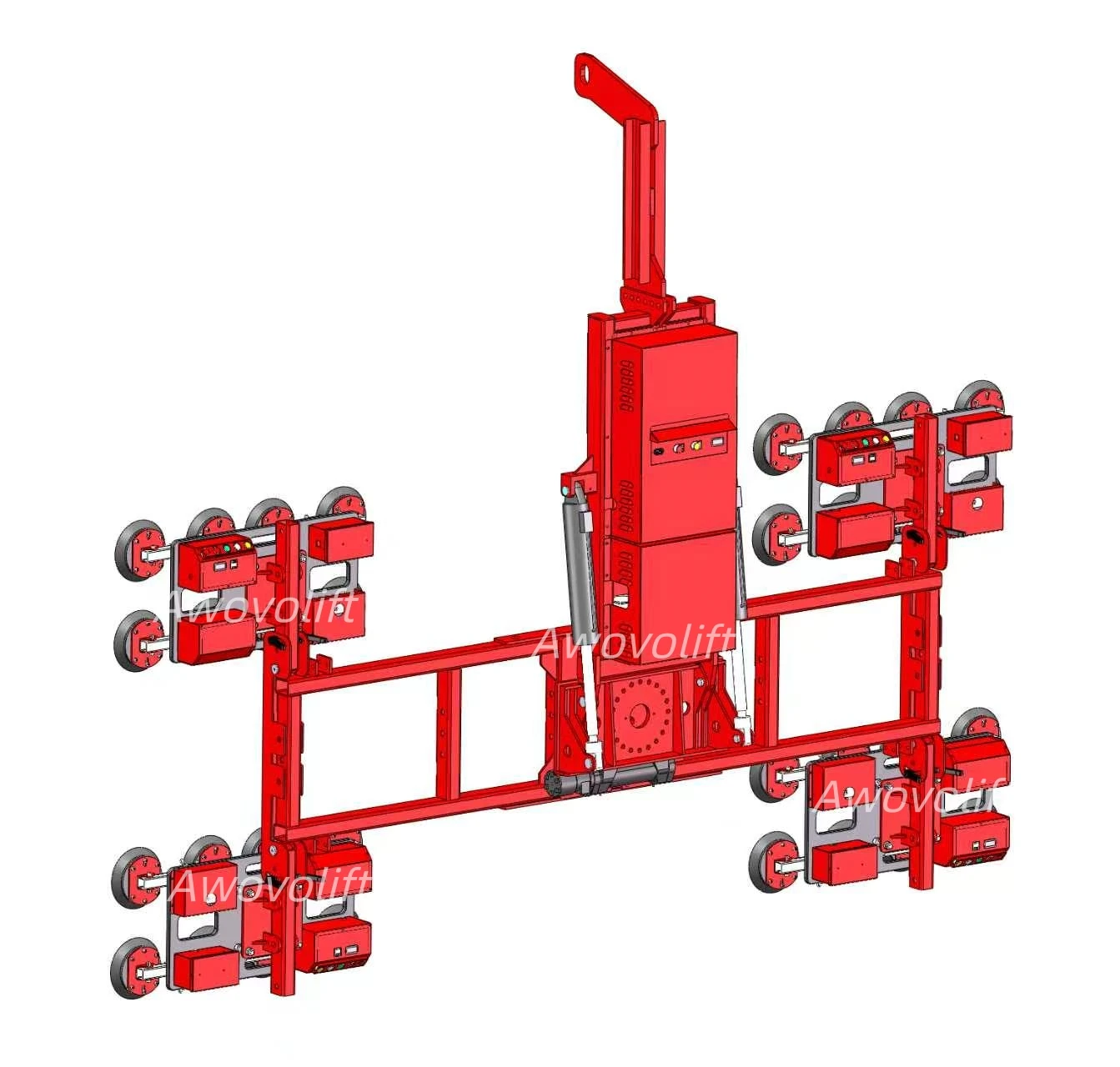 Awovolift 12 tons Huge Glass Curtain Install Hydraulic Vacuum Lifter Wireless Remote Control Lifting With Flip and Rotation CE